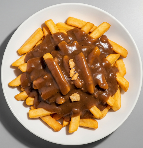Gravy Poured Over Chips 